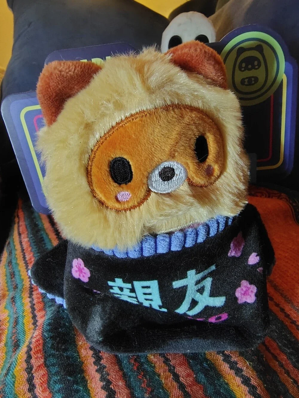 NWT BarkBox Halloween Dog Toy Lot of 3-Rickie Raccoon, Tanuki Tamiko&Barry Bones